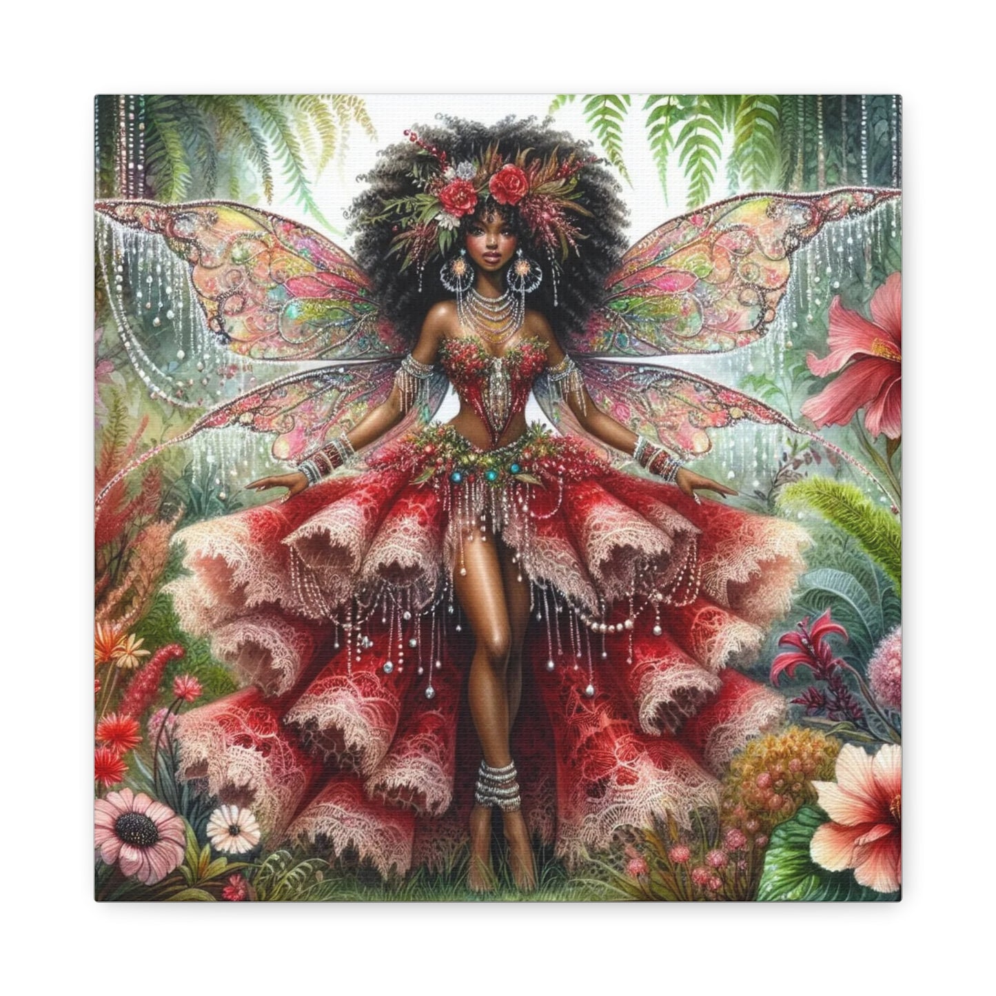 Beautiful Black Woman Canvas Art