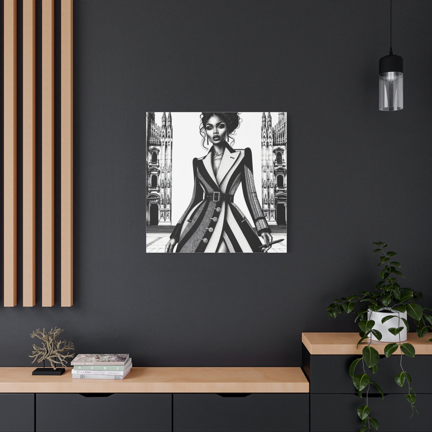 Beautiful Black Woman Canvas Art