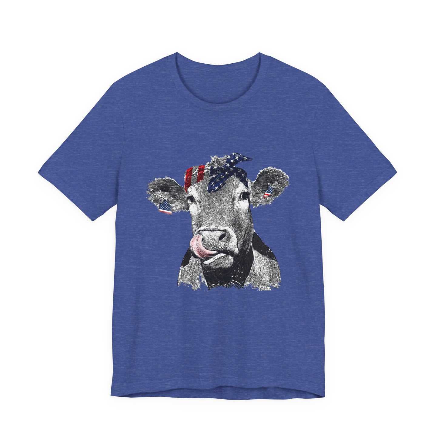 Cow with Flag Bandanna T-Shirt