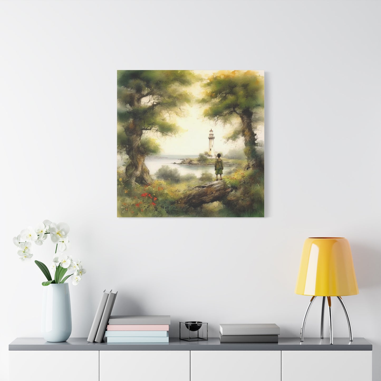 Boy and the Lighthouse Art