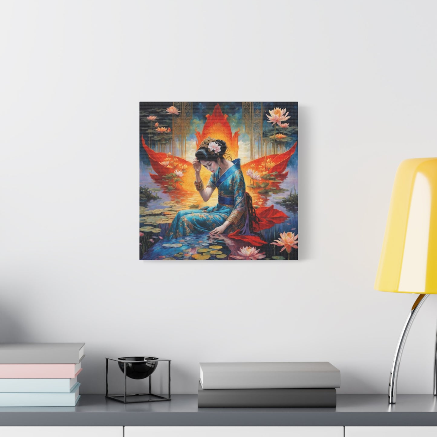 Lady in the Water Asian Abstract Art