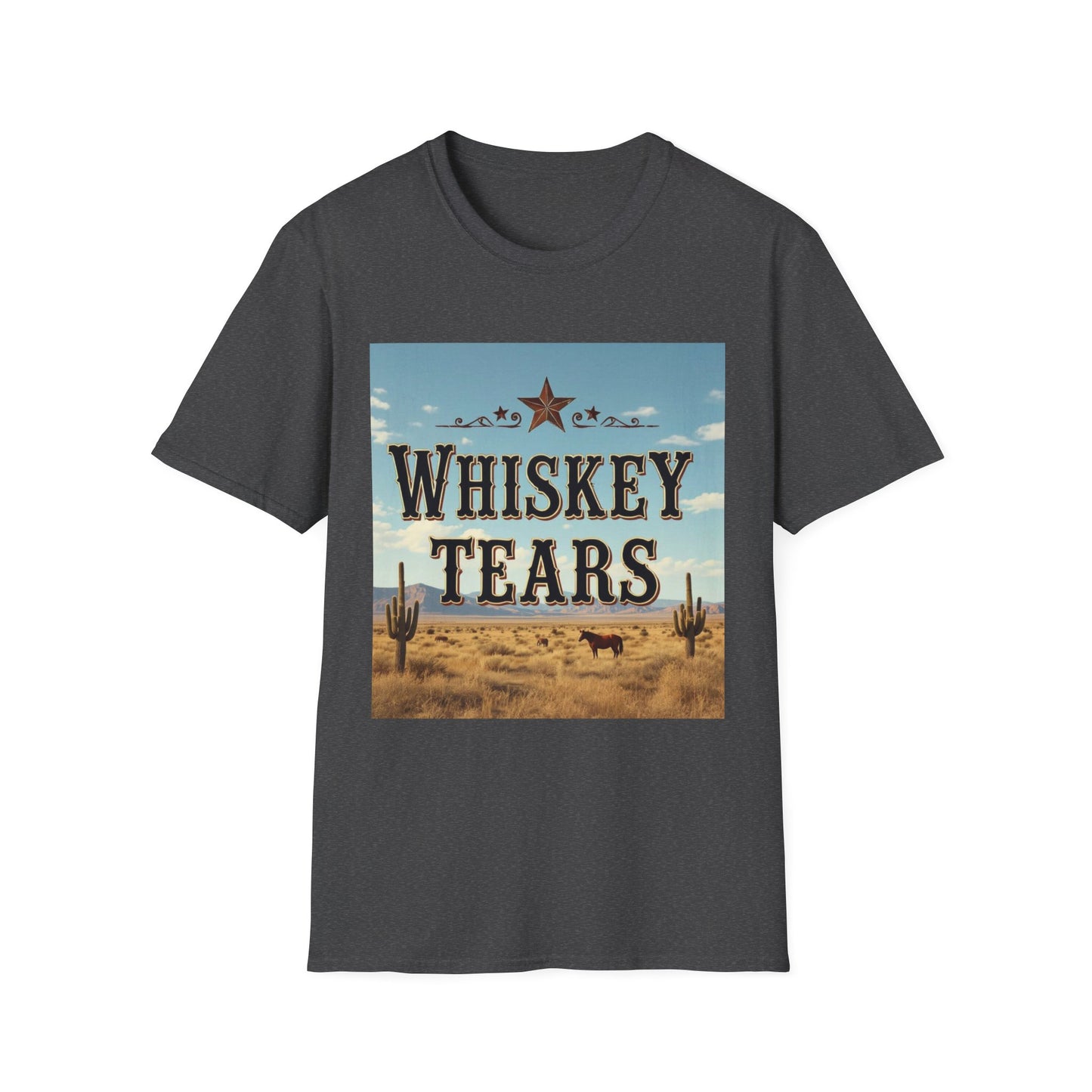 Whiskey Tears Western Boho, Unisex T-Shirt,