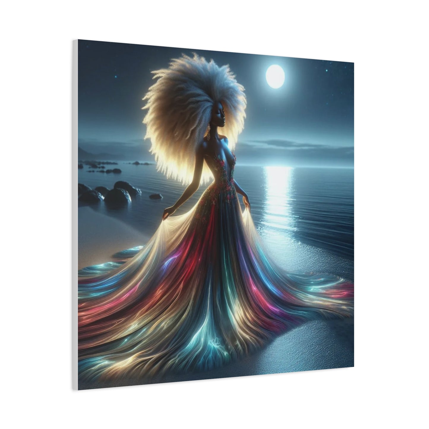 Beautiful Black Woman Canvas Art
