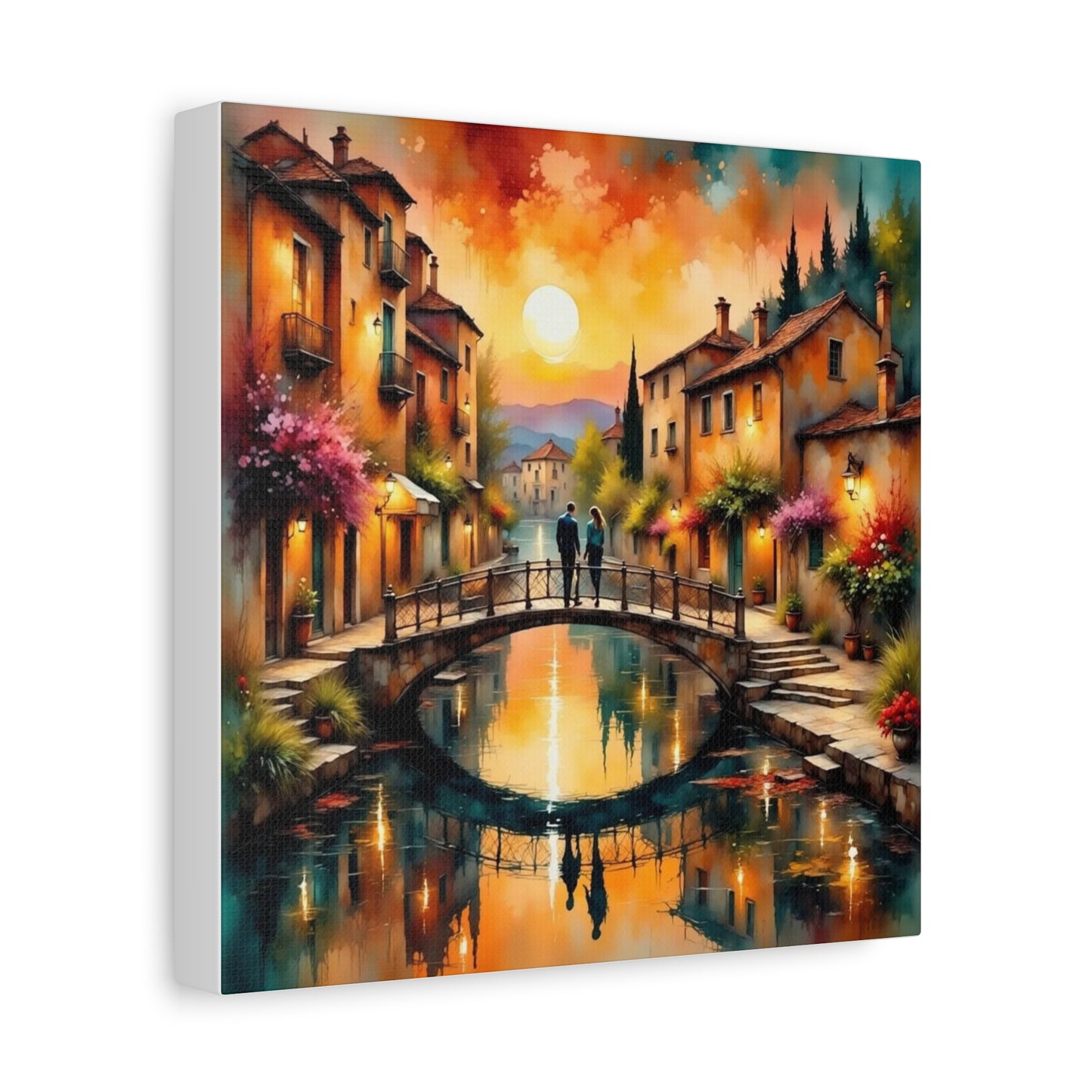Date on the Bridge Abstract Art