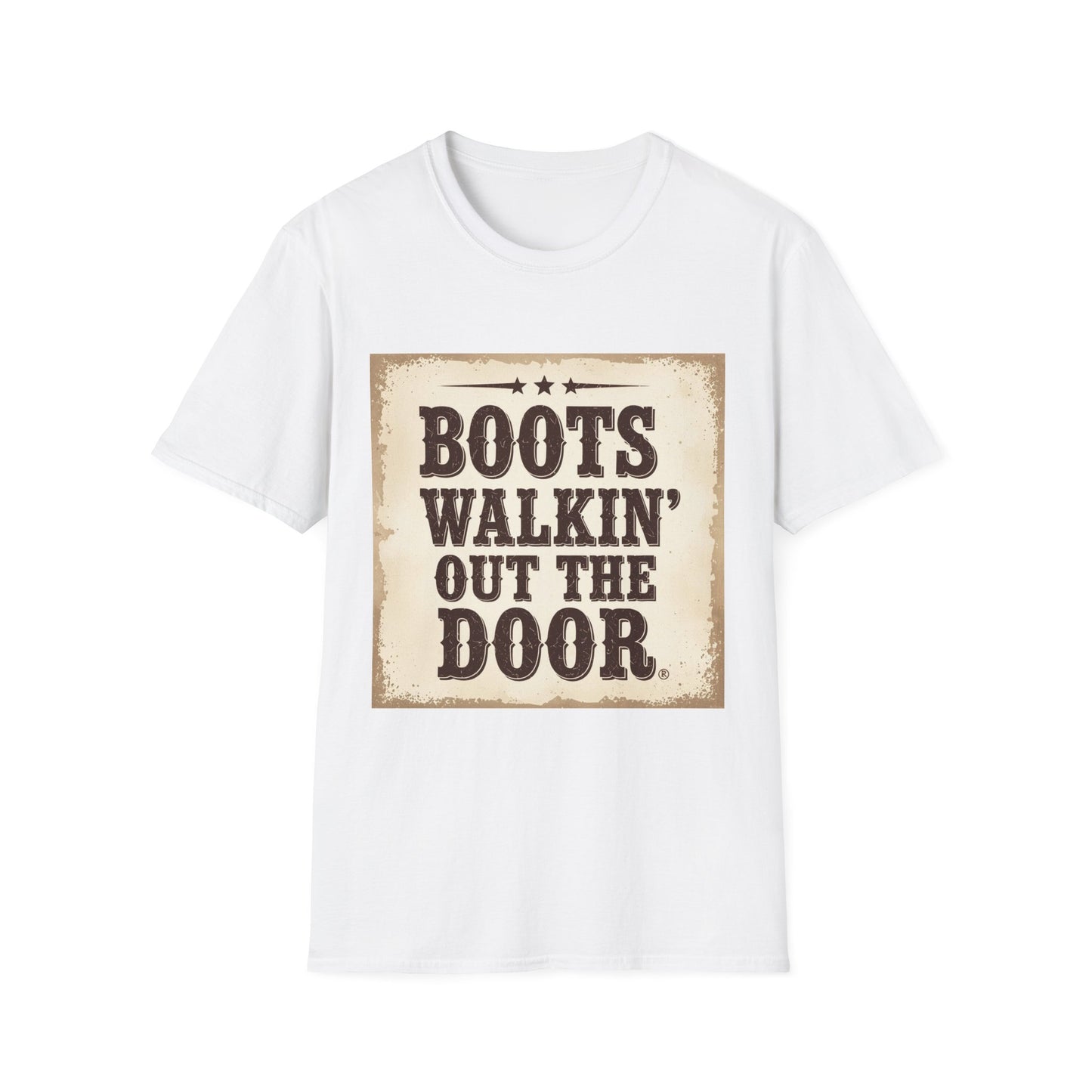 Boots Walkin Out the Door Western Boho, Unisex T-Shirt,
