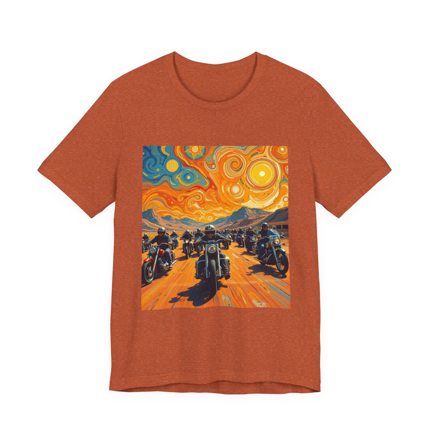 Black Hills Bikers in Sturgis Abstract Tee