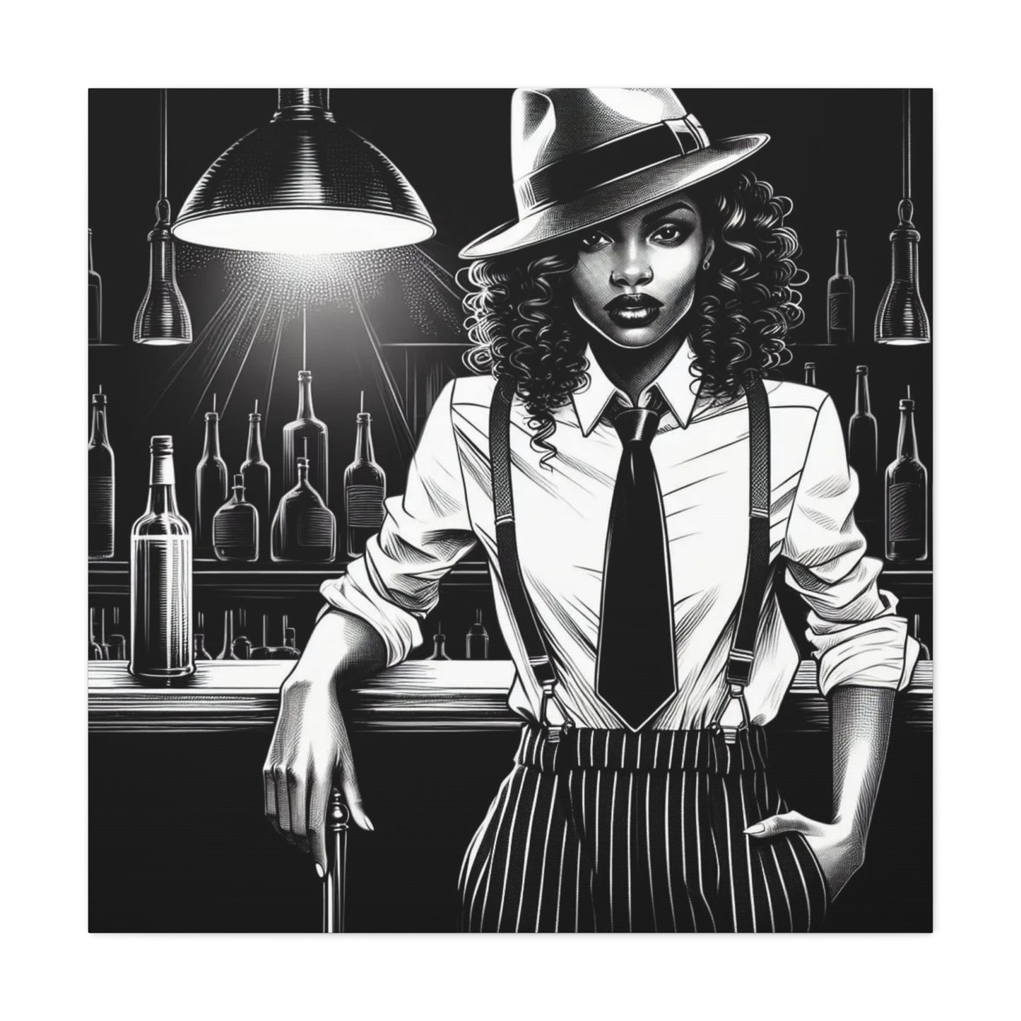 Beautiful Black Woman Canvas Art