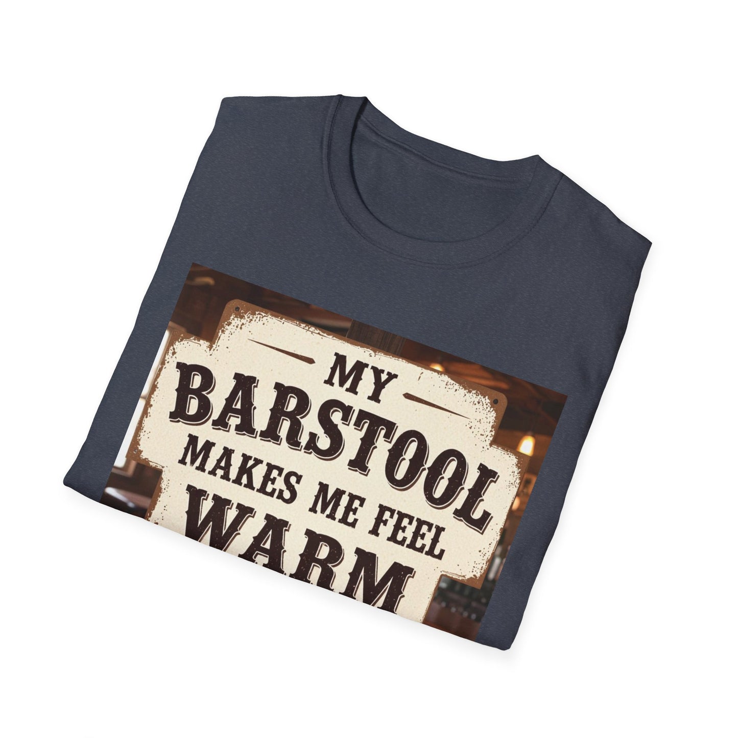 My Barstool Makes Me Feel Warm and Safe Western Boho, Unisex T-Shirt,