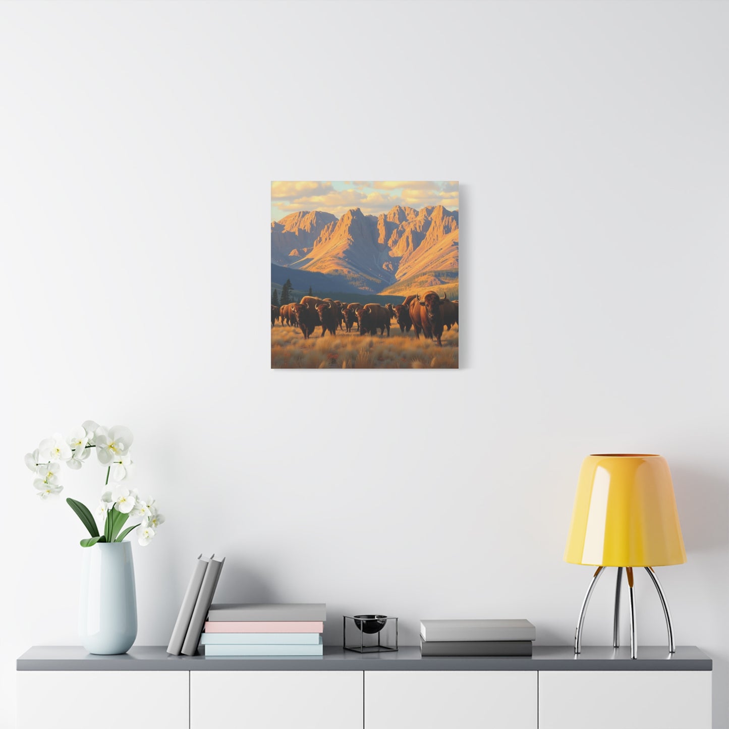 Canvas Print -Buffalo at the Black Hills Wall Art