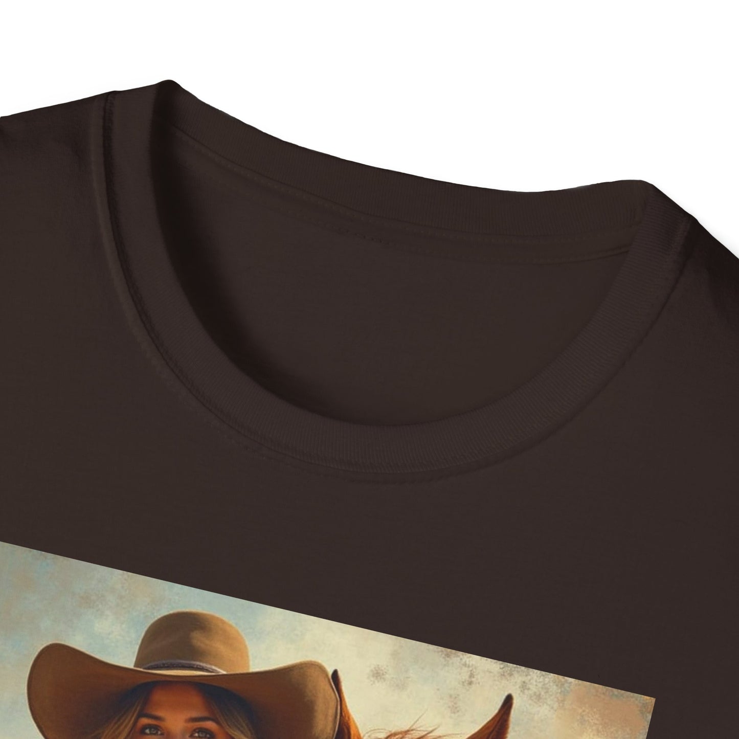 Girl and Her Horse Western Boho, Unisex T-Shirt,