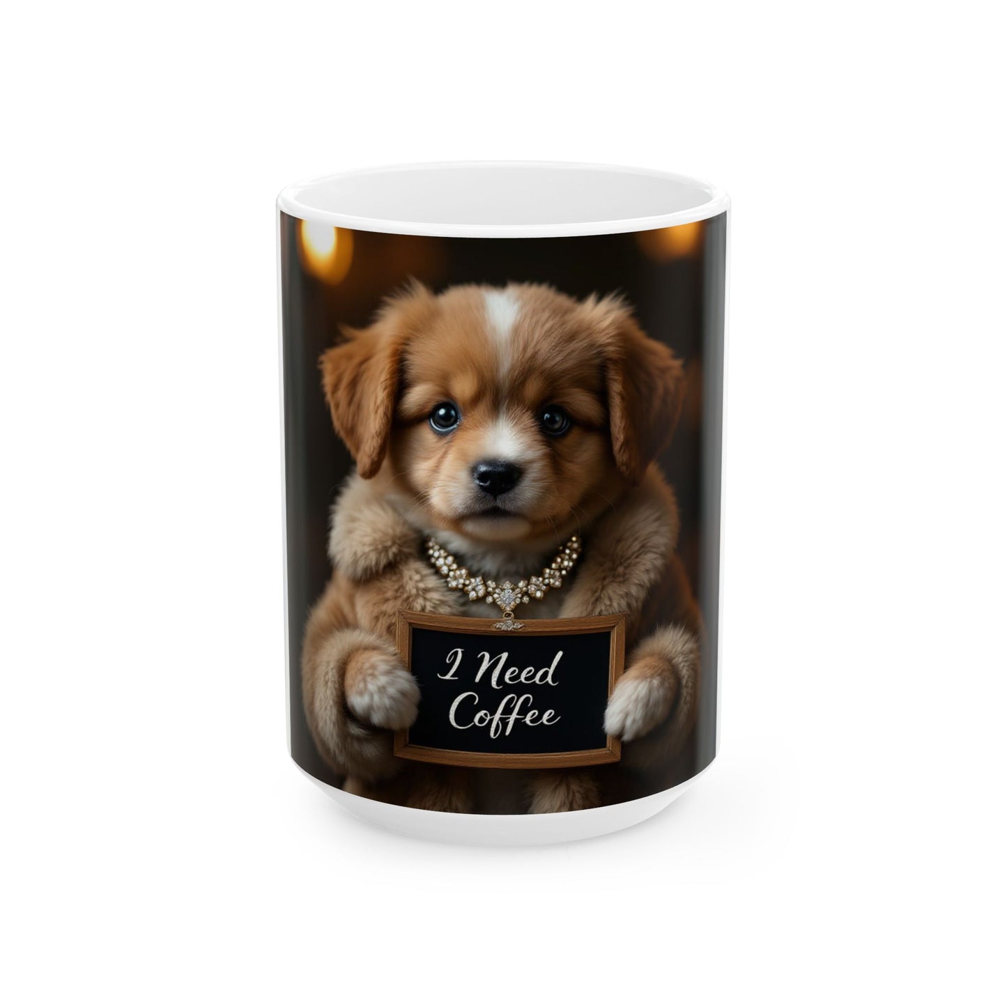 I Need Coffee Ceramic Mug (11oz, 15oz)