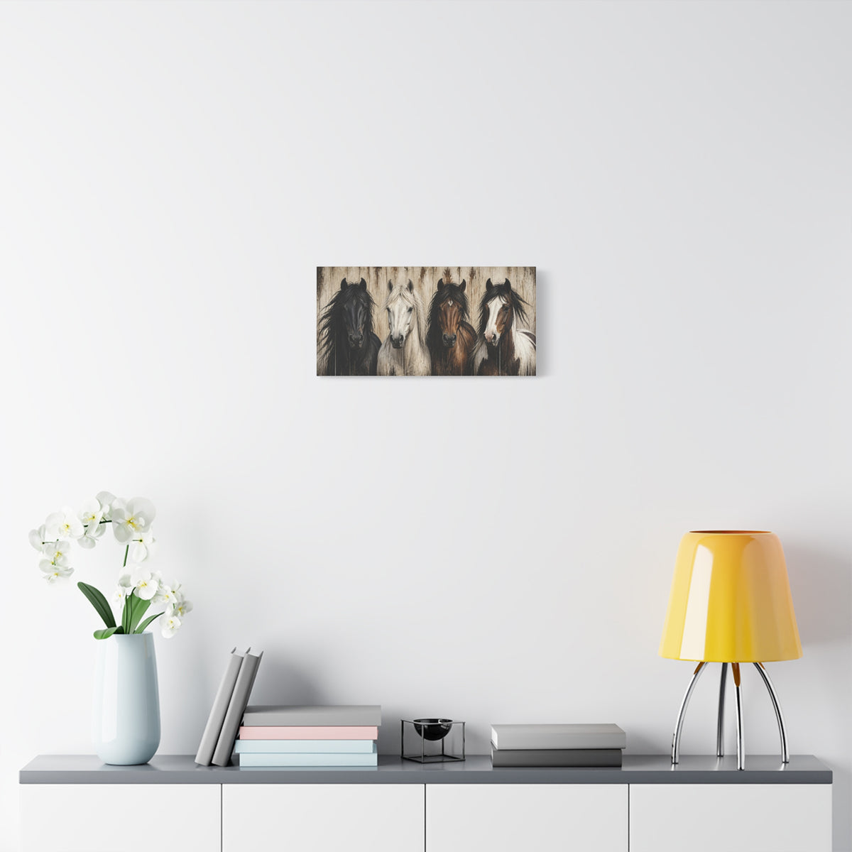 Horses Matte Canvas Wall Art — Stretched 1.25"
