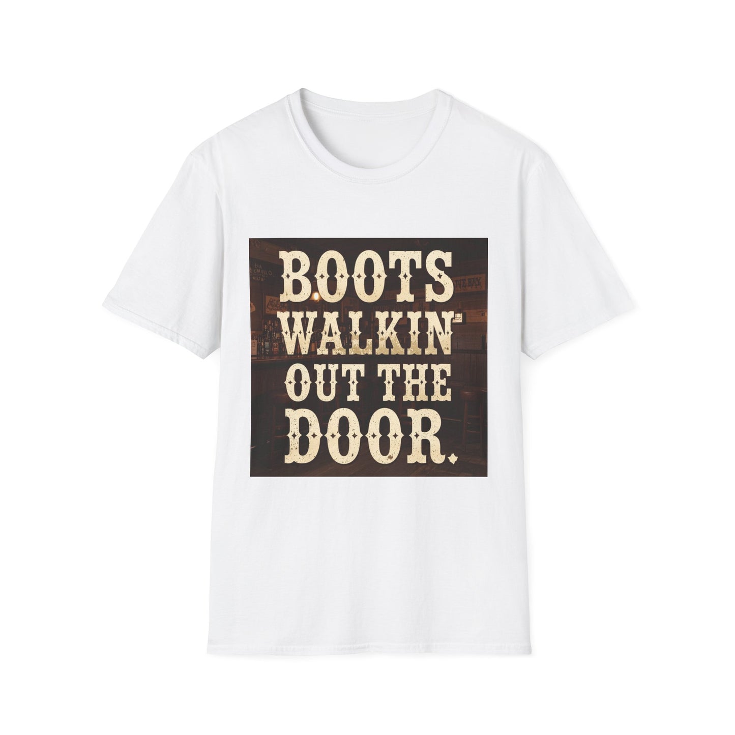Boots Walkin Out the Door Western Boho, Unisex T-Shirt,