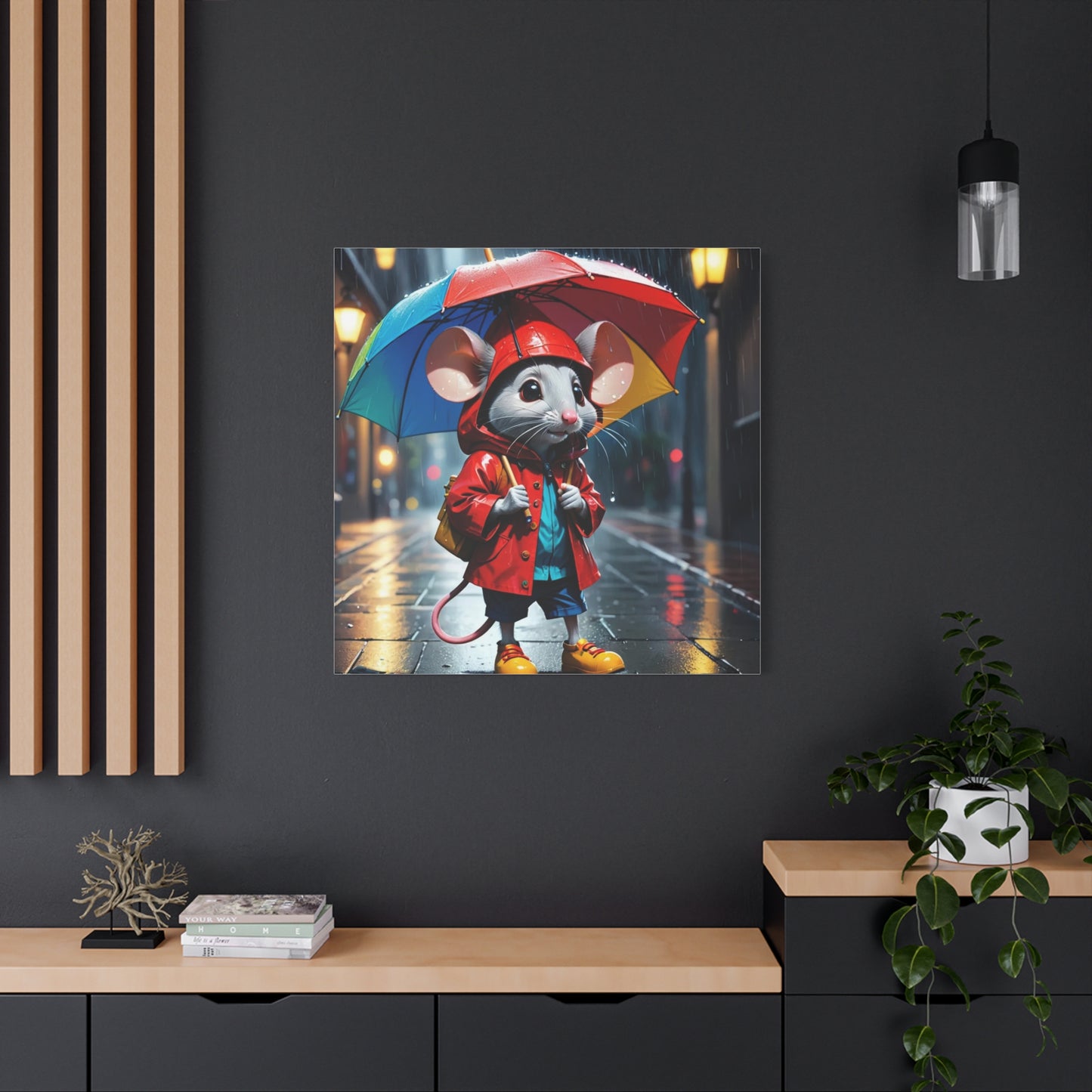 Mouse in the Rain Art