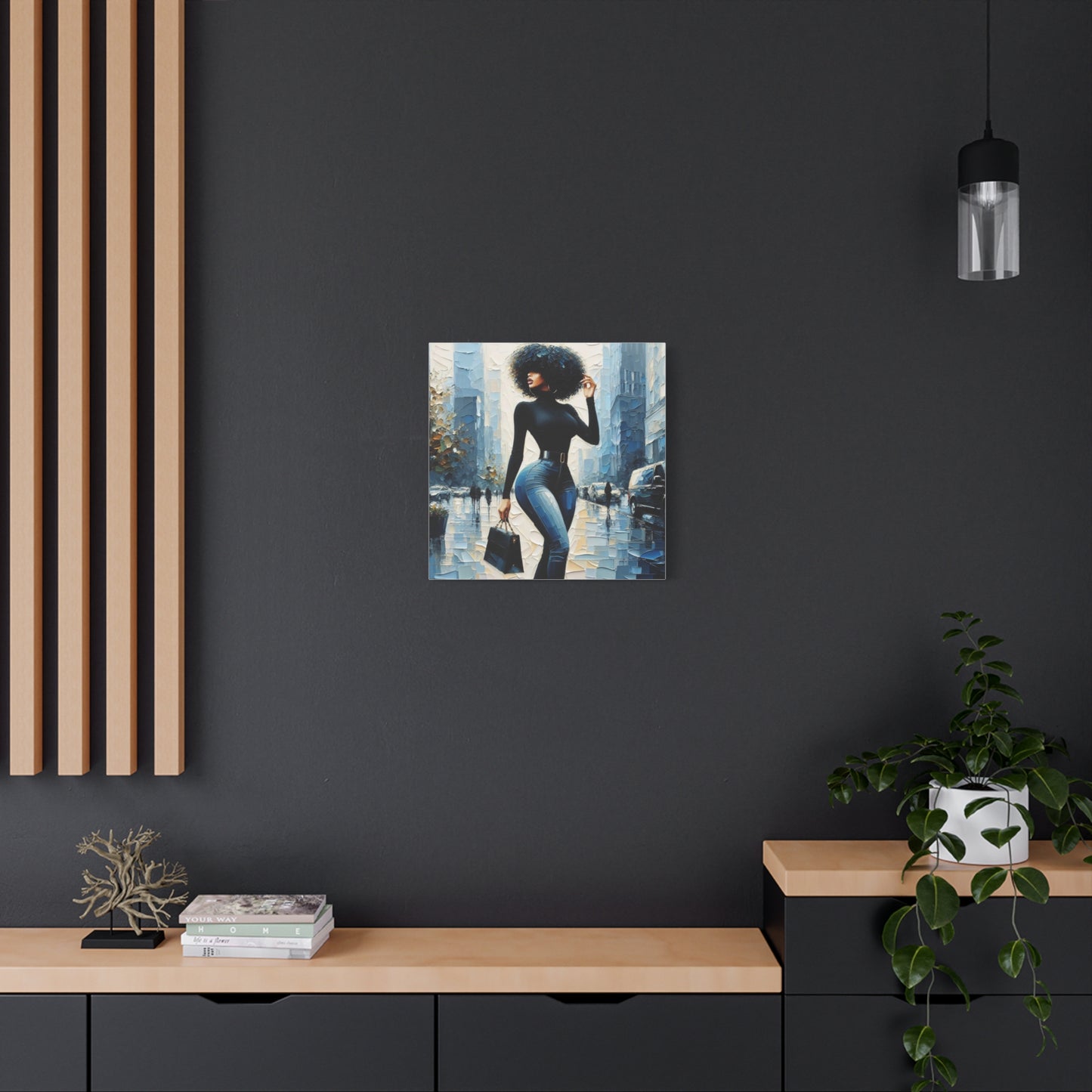 Beautiful Black Woman Canvas Art