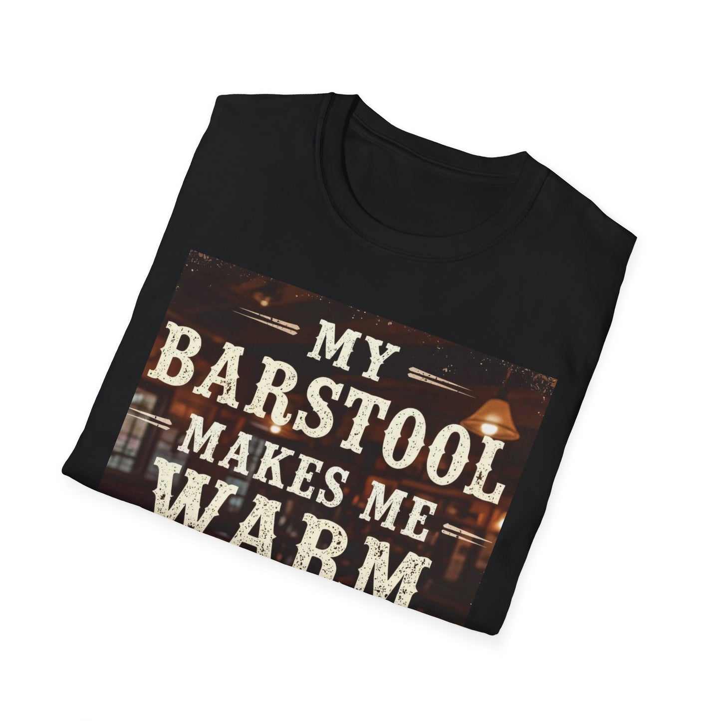 My Barstool Makes Me Feel Warm and Safe Western Boho, Unisex T-Shirt,