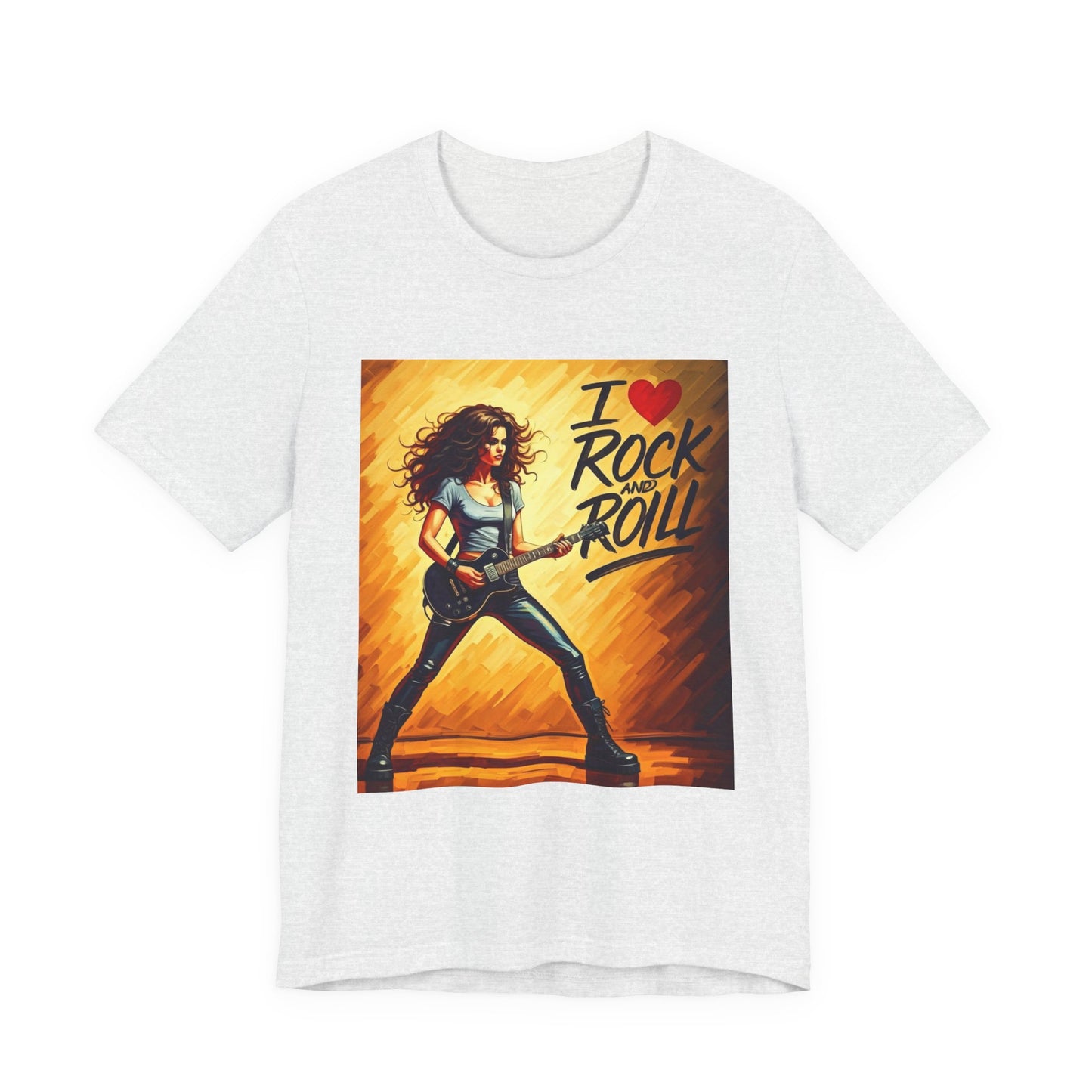 I Love Rock and Roll  Abstract T-Shirt