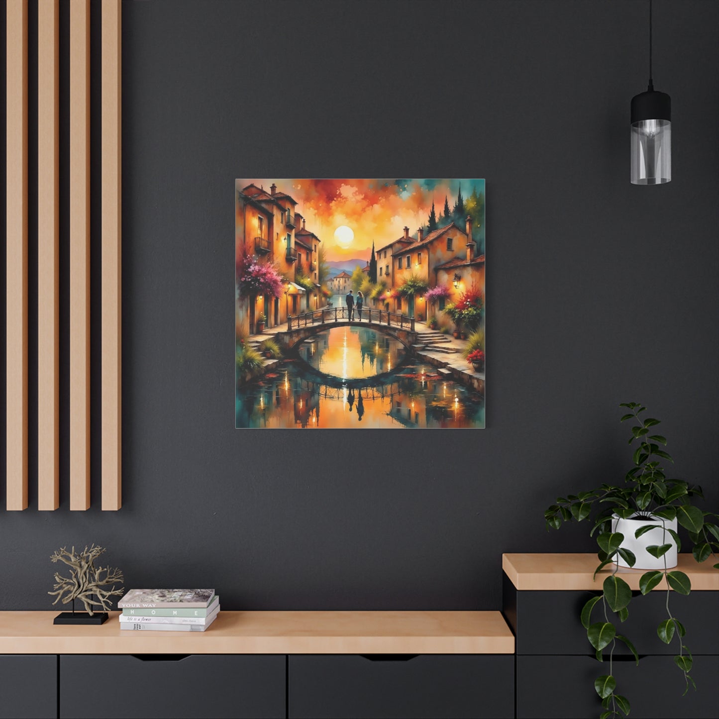Date on the Bridge Abstract Art