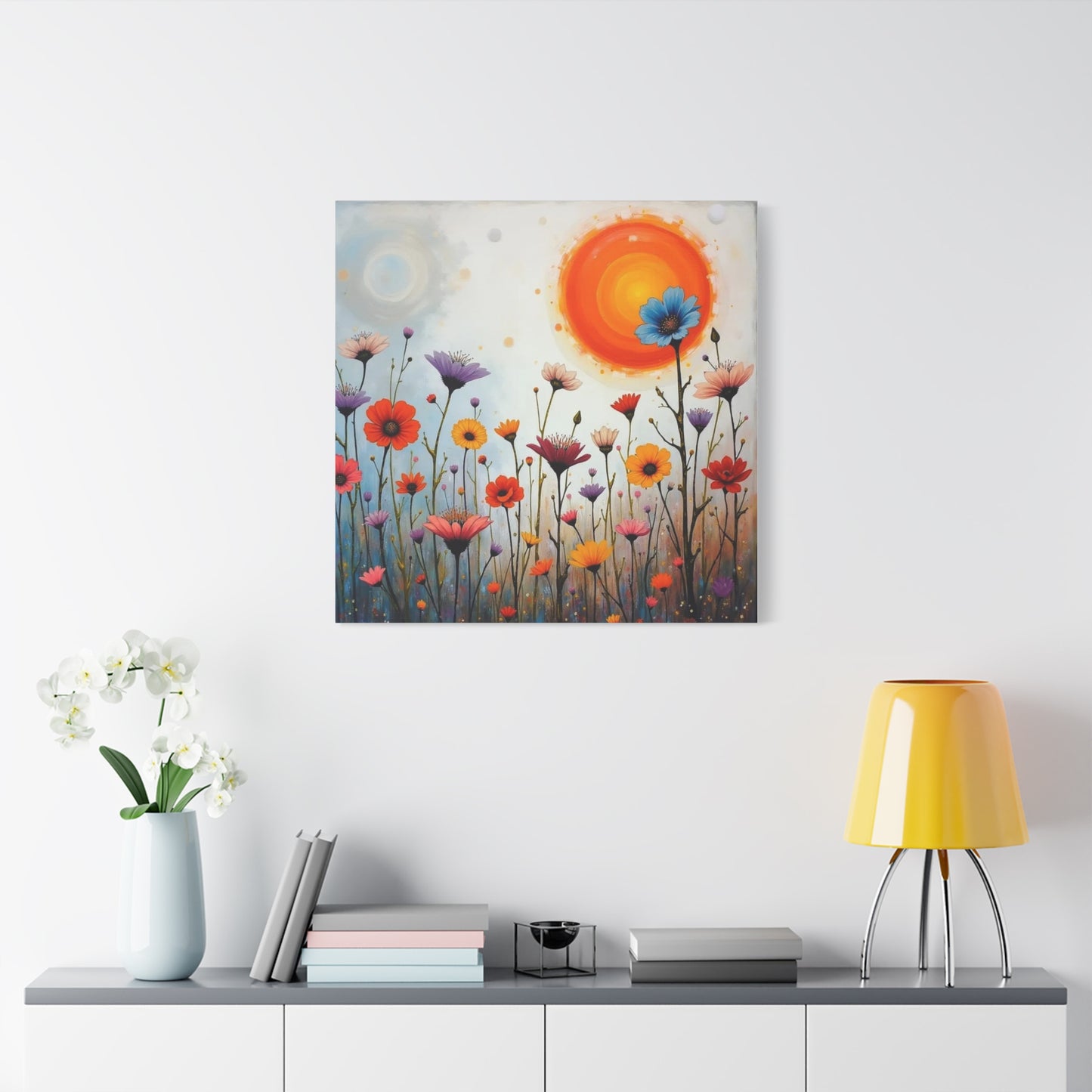 Flowers in the Sun Abstract Art