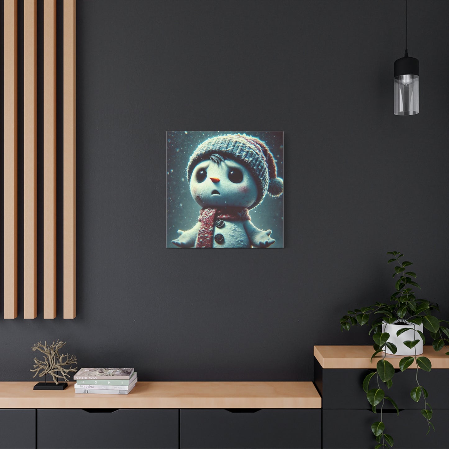 The Little Snowman Abstract Art