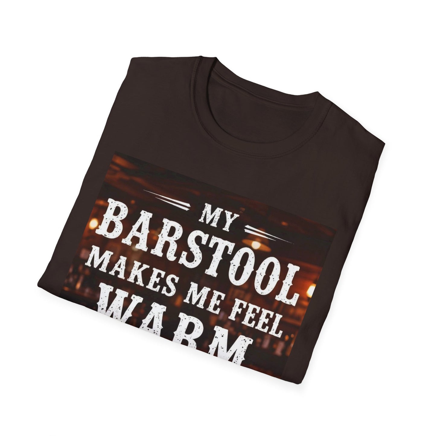 My Barstool Makes Me Feel Warm and Safe Western Boho, Unisex T-Shirt,