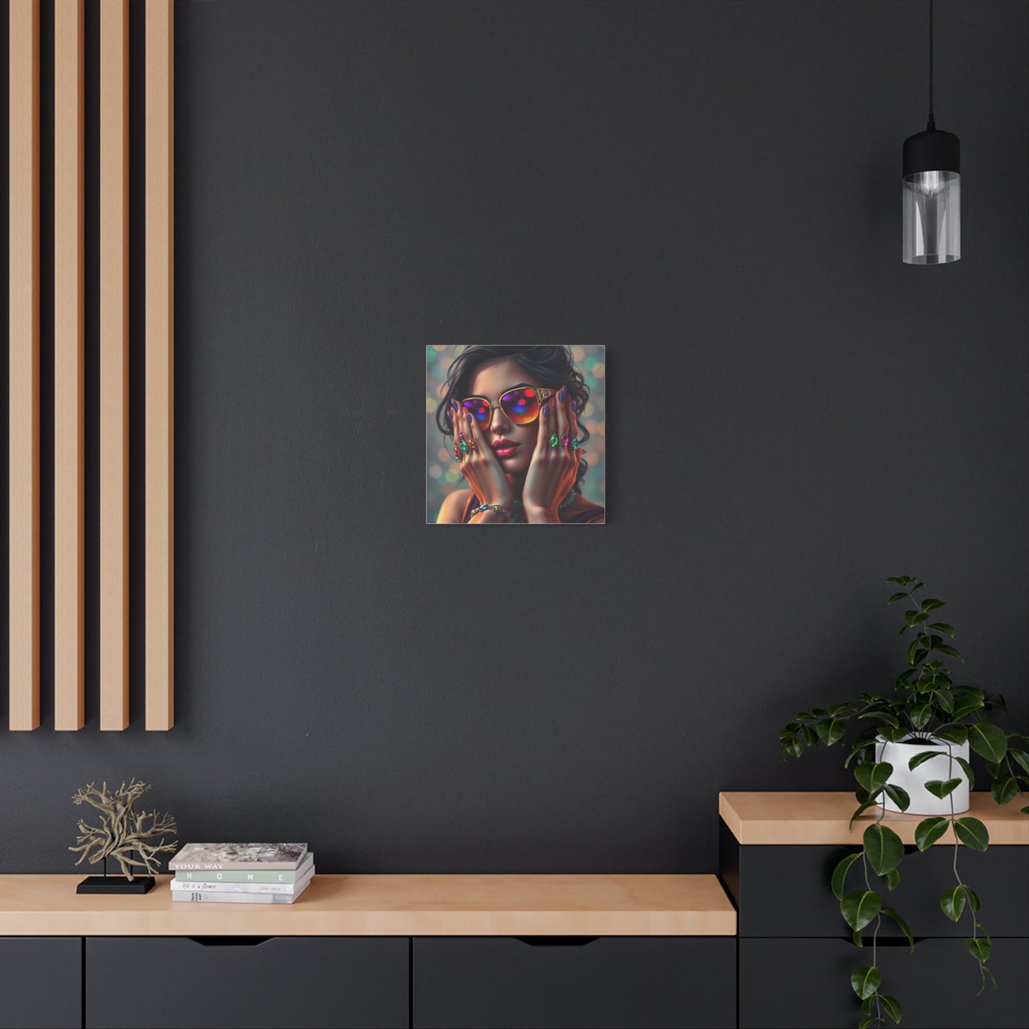 Lady in Jewels Abstract Art