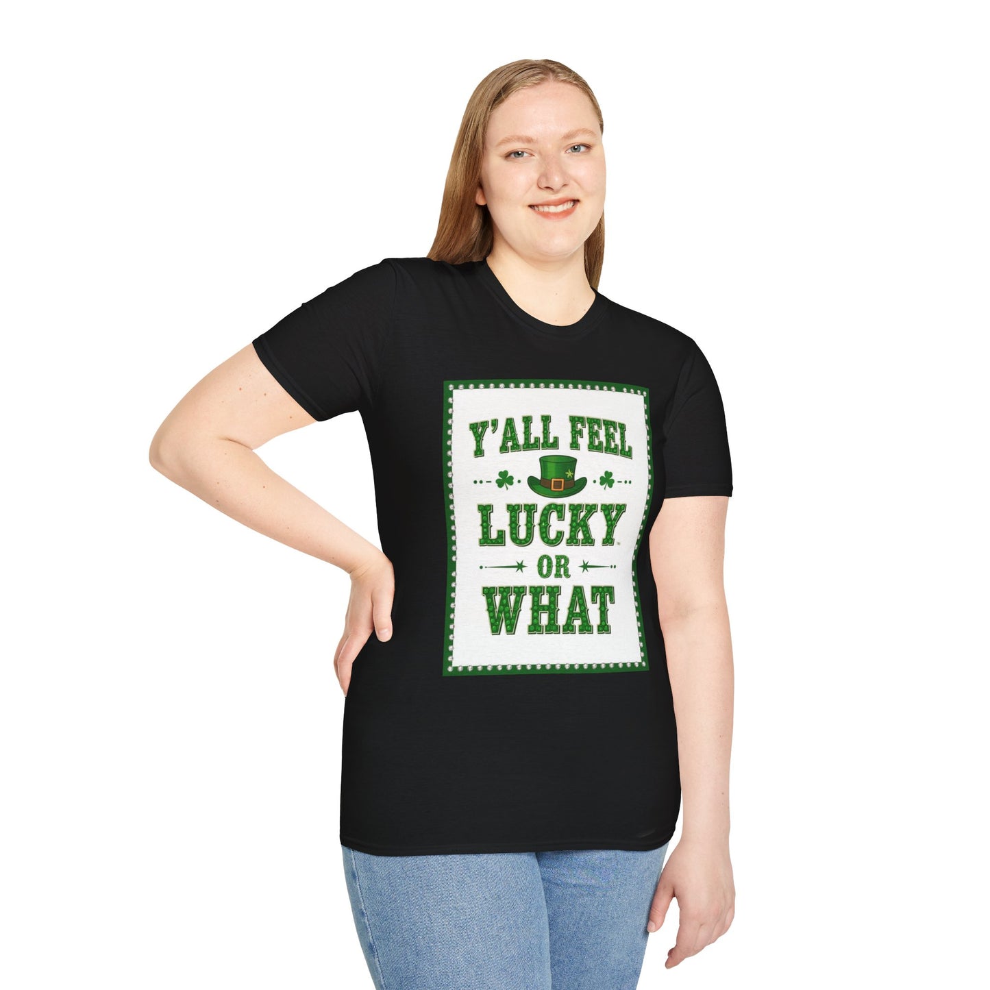 Ya'll feel Lucky Western Boho, Unisex T-Shirt,