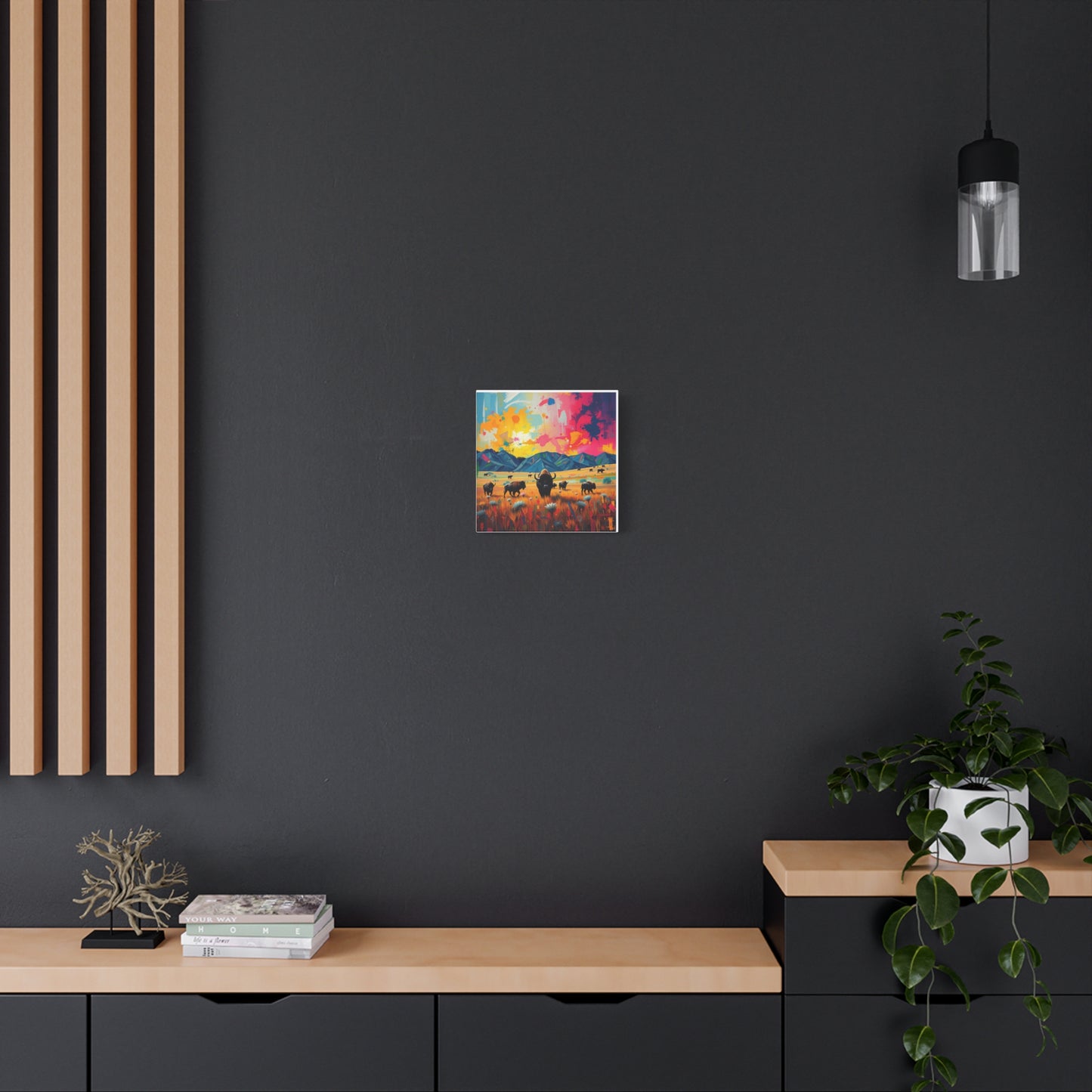 Canvas Print -Abstract Buffalo Wall Art