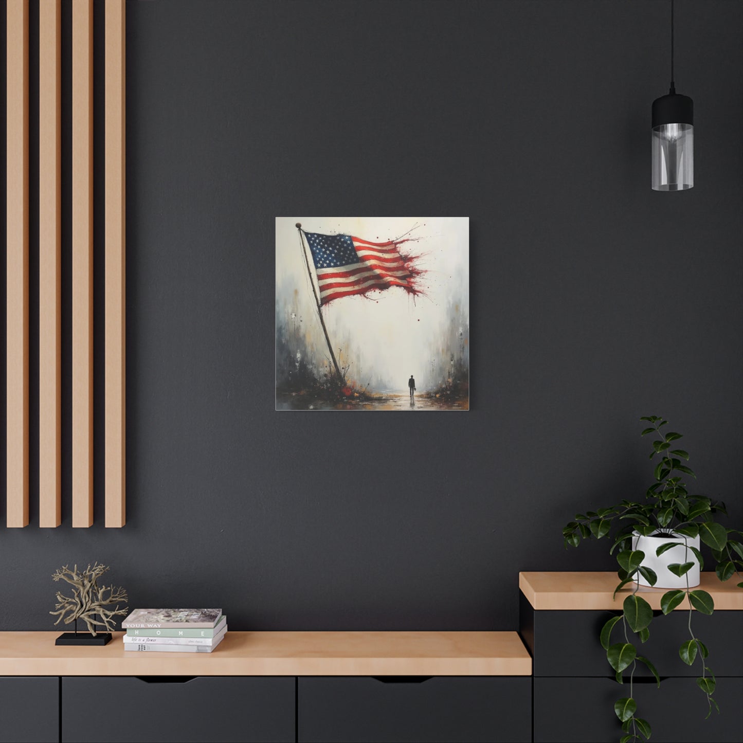 Tattered Flag Abstract Art