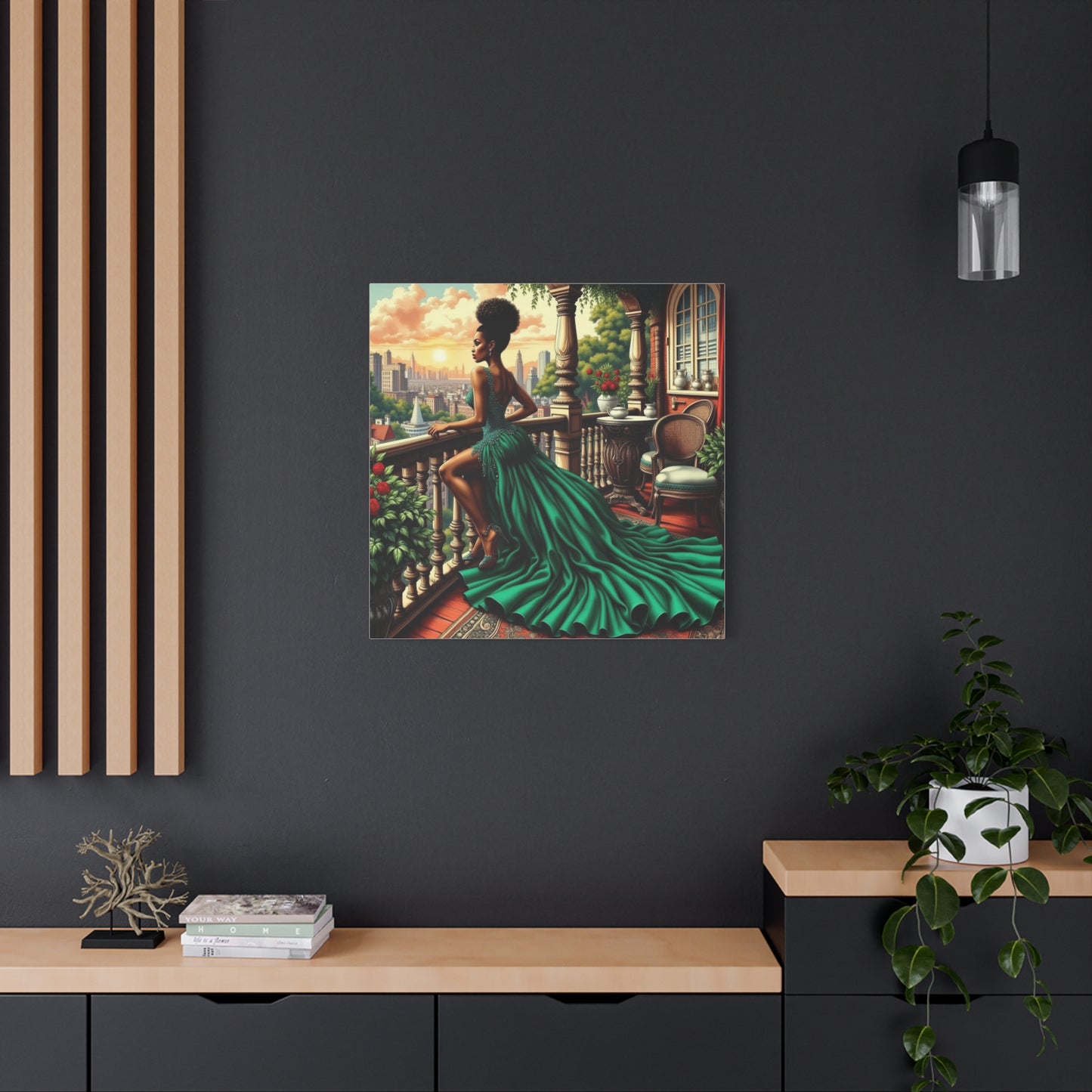 Beautiful Black Woman Canvas Art