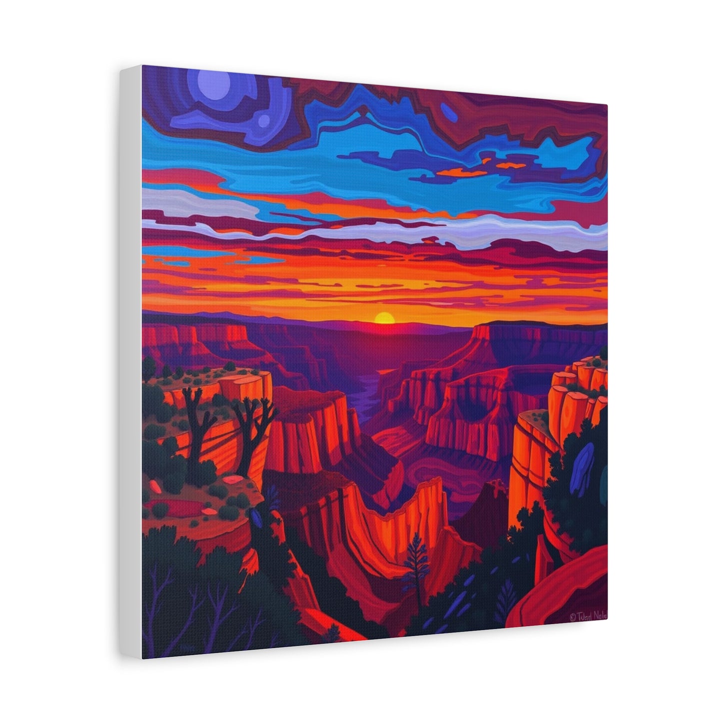 Canvas Print - Grand Canyon Abstract Art 2