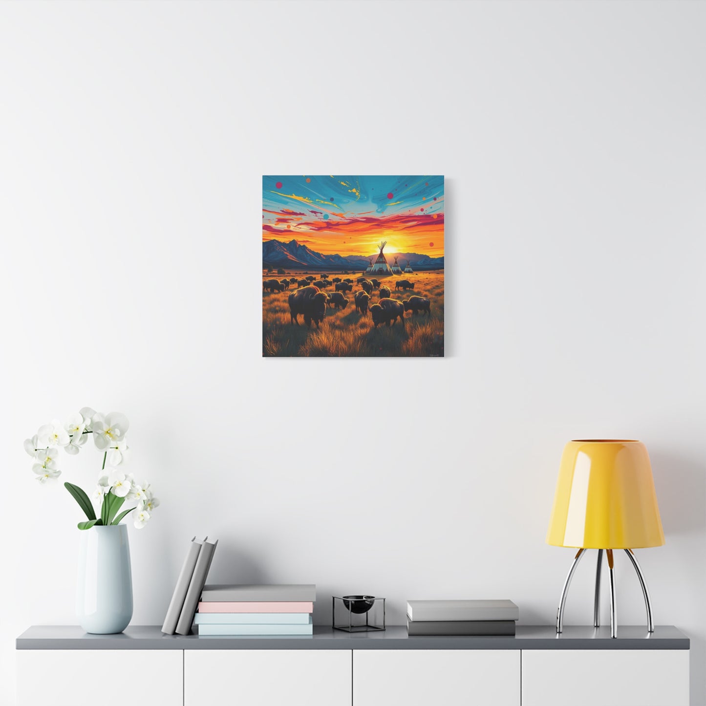Canvas Print -Where the Buffalo Roam Wall Art