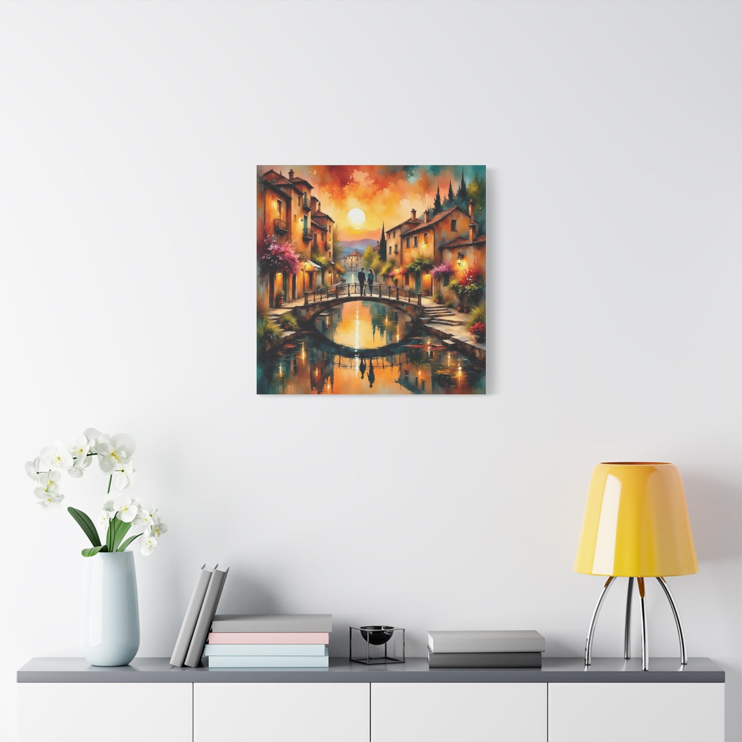 Date on the Bridge Abstract Art