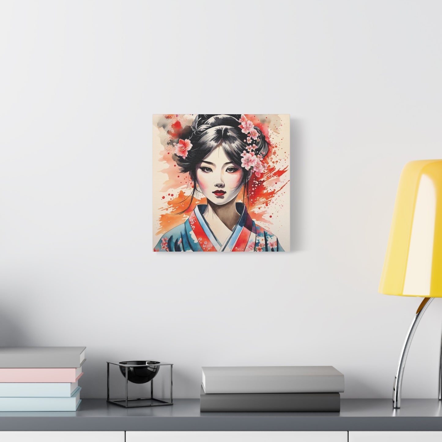 Geisha Asian Abstract Art