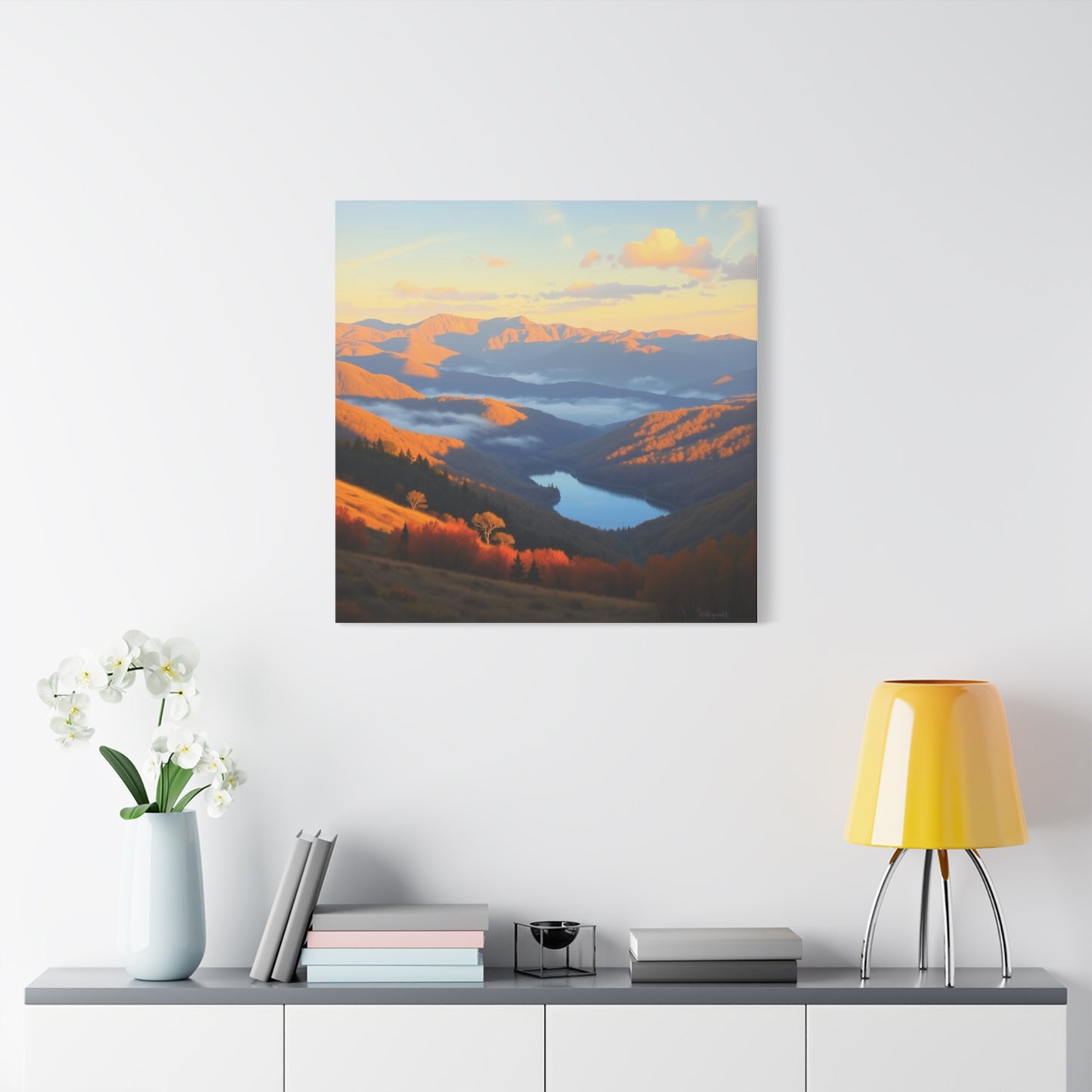 Canvas Print - The Ozark Mountain Lake Art