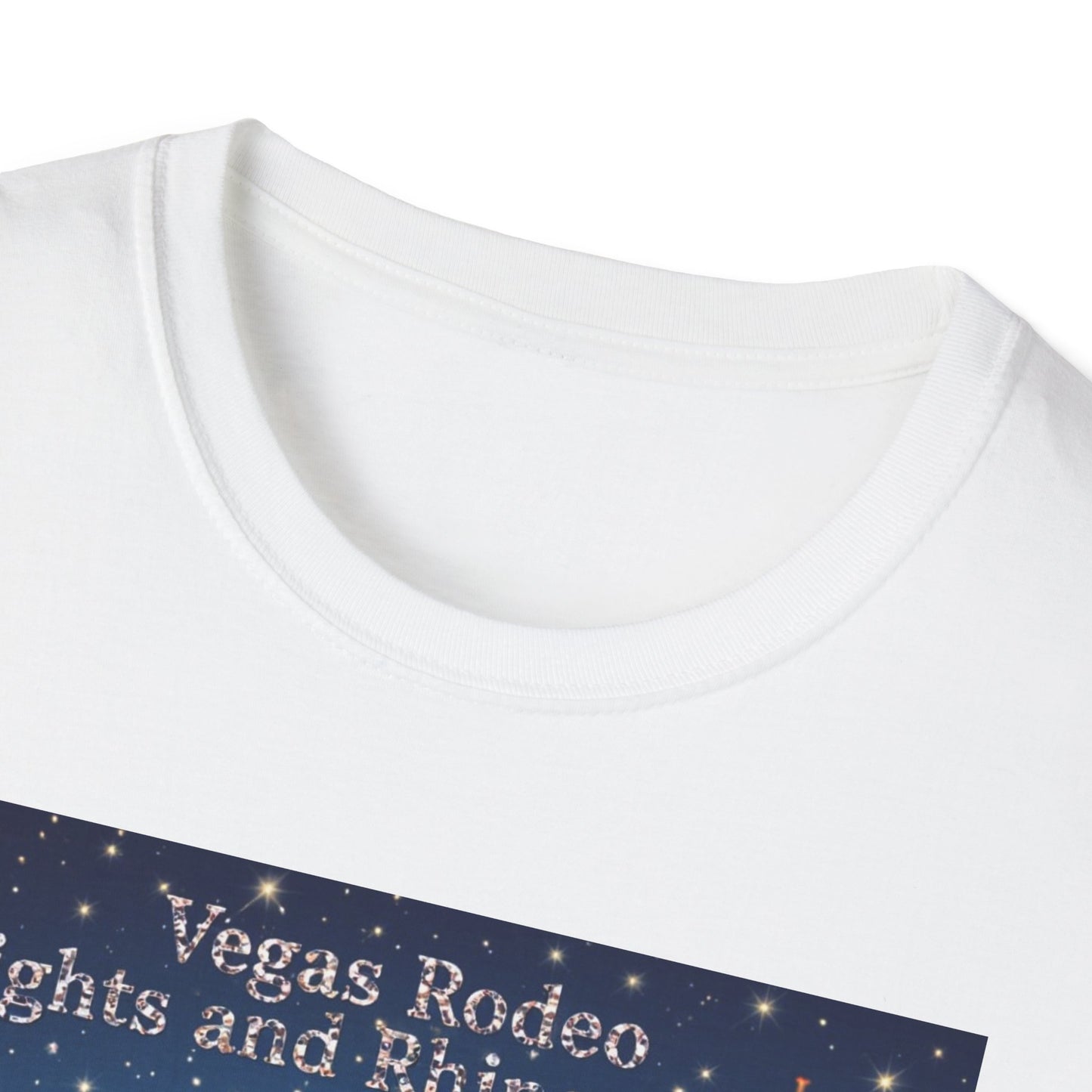 Vegas Rodeo Lights and Rhinestones Western Boho, Unisex T-Shirt,