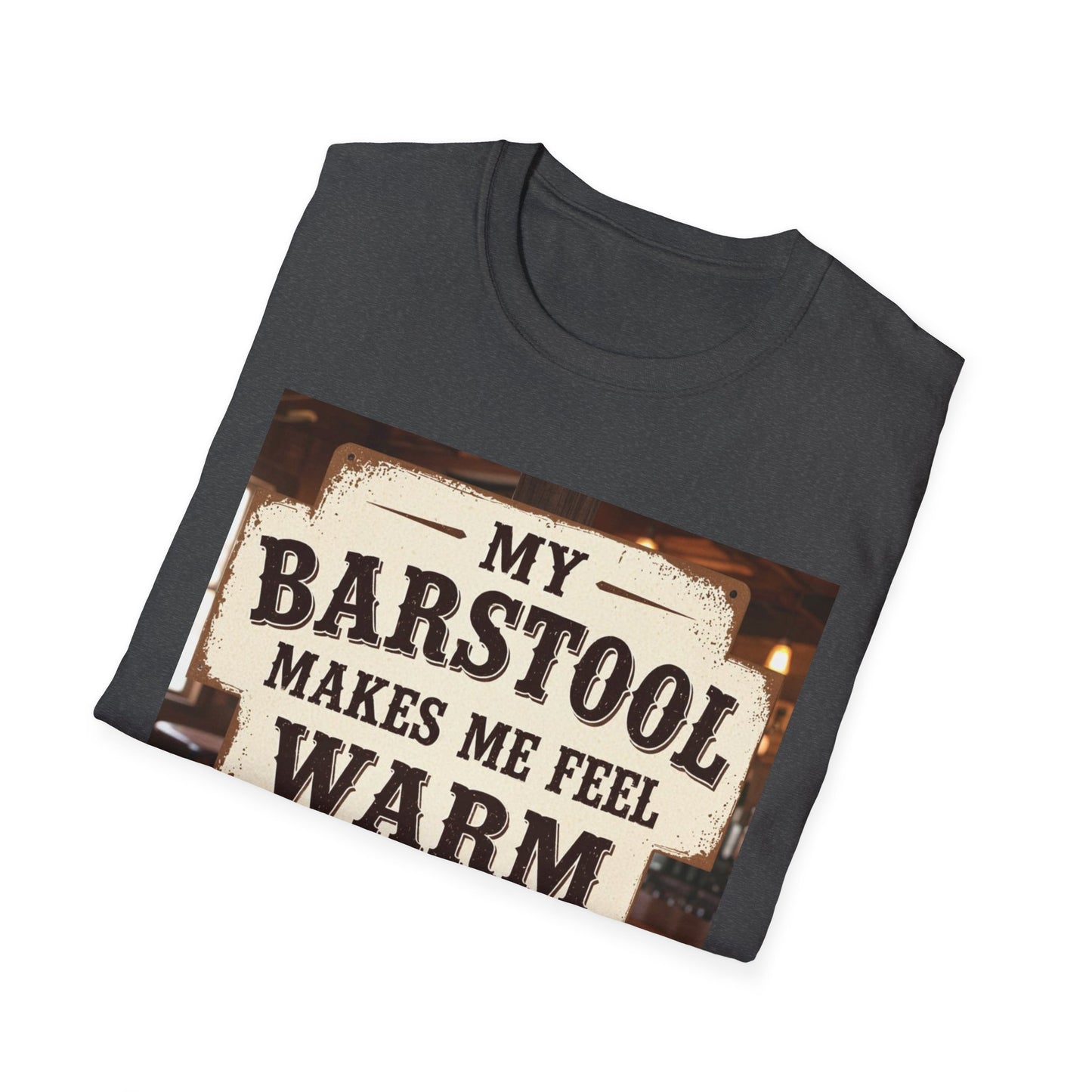 My Barstool Makes Me Feel Warm and Safe Western Boho, Unisex T-Shirt,