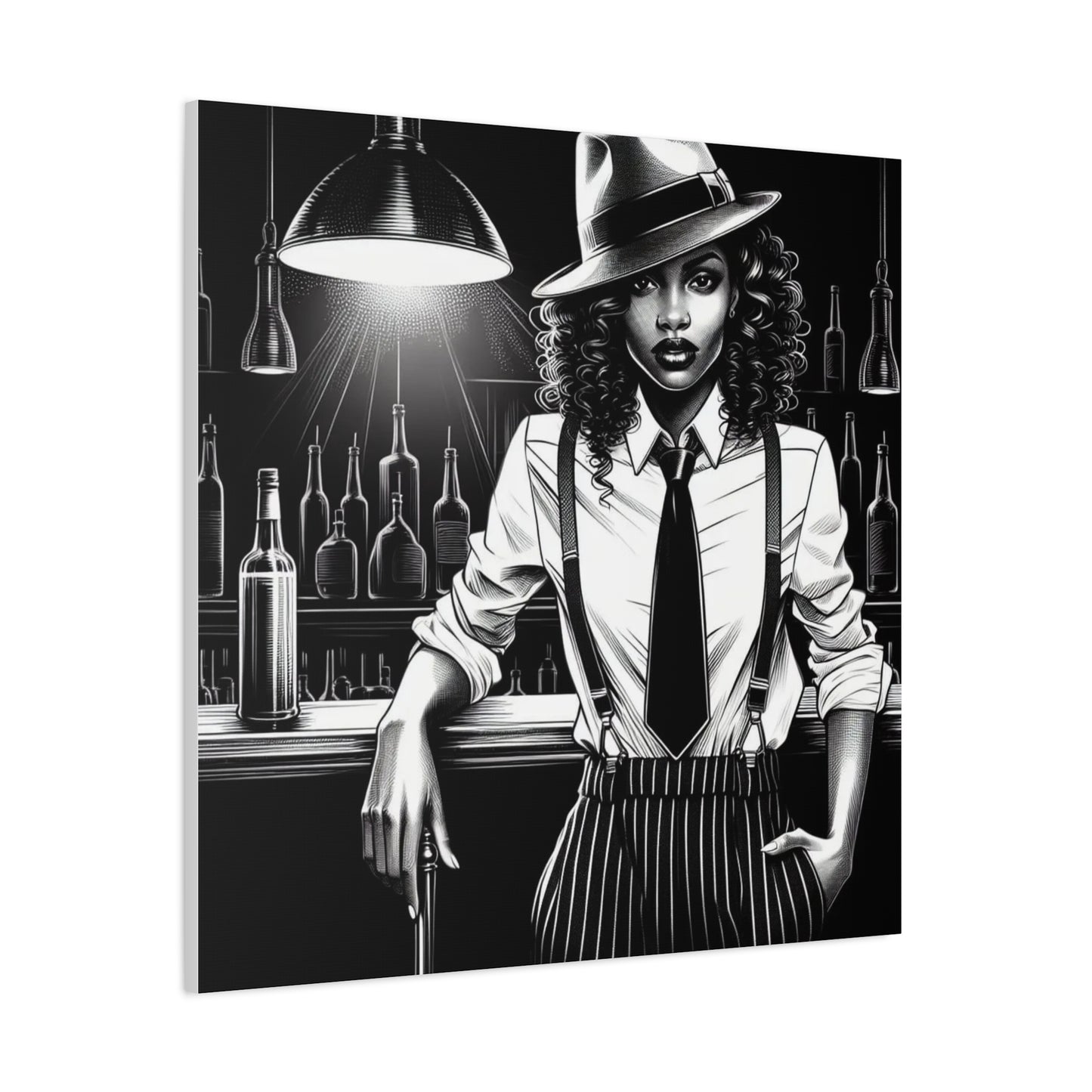 Beautiful Black Woman Canvas Art
