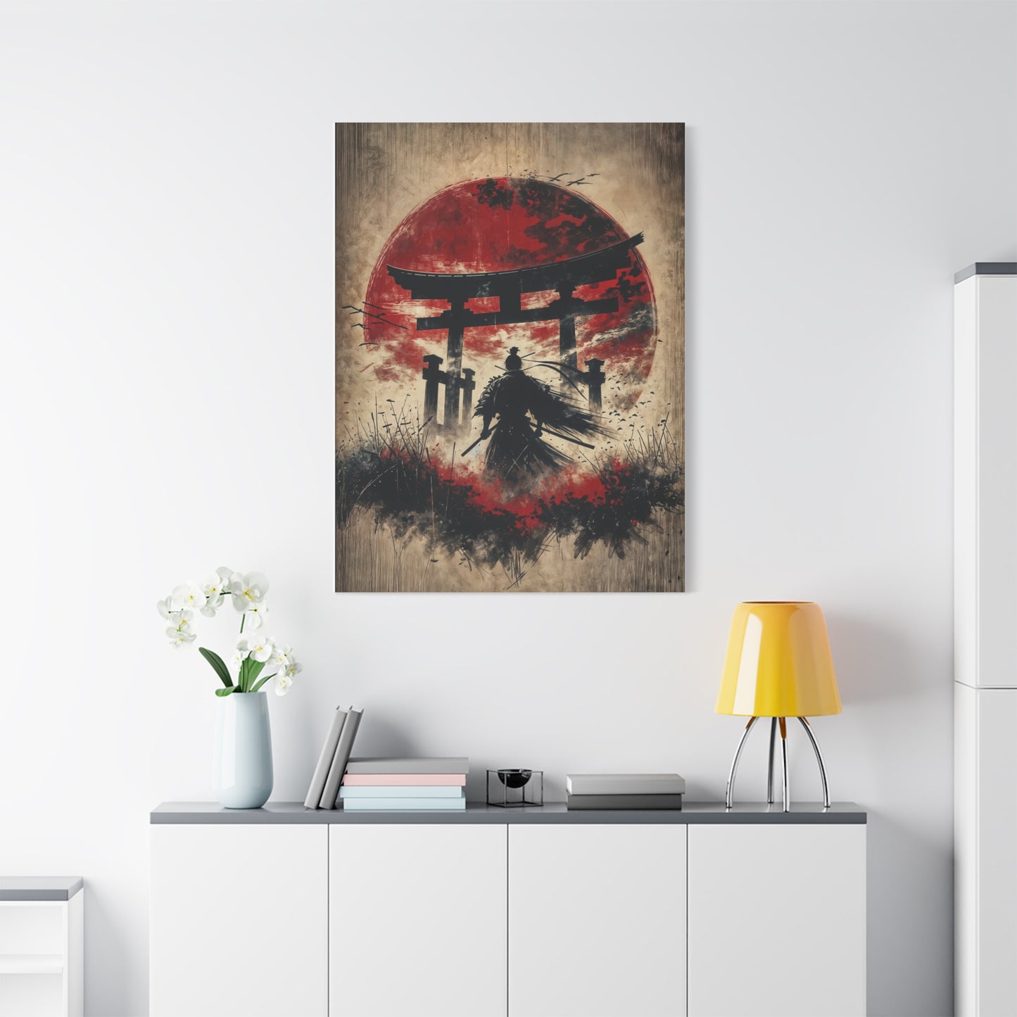 Samurai Asian Abstract Art