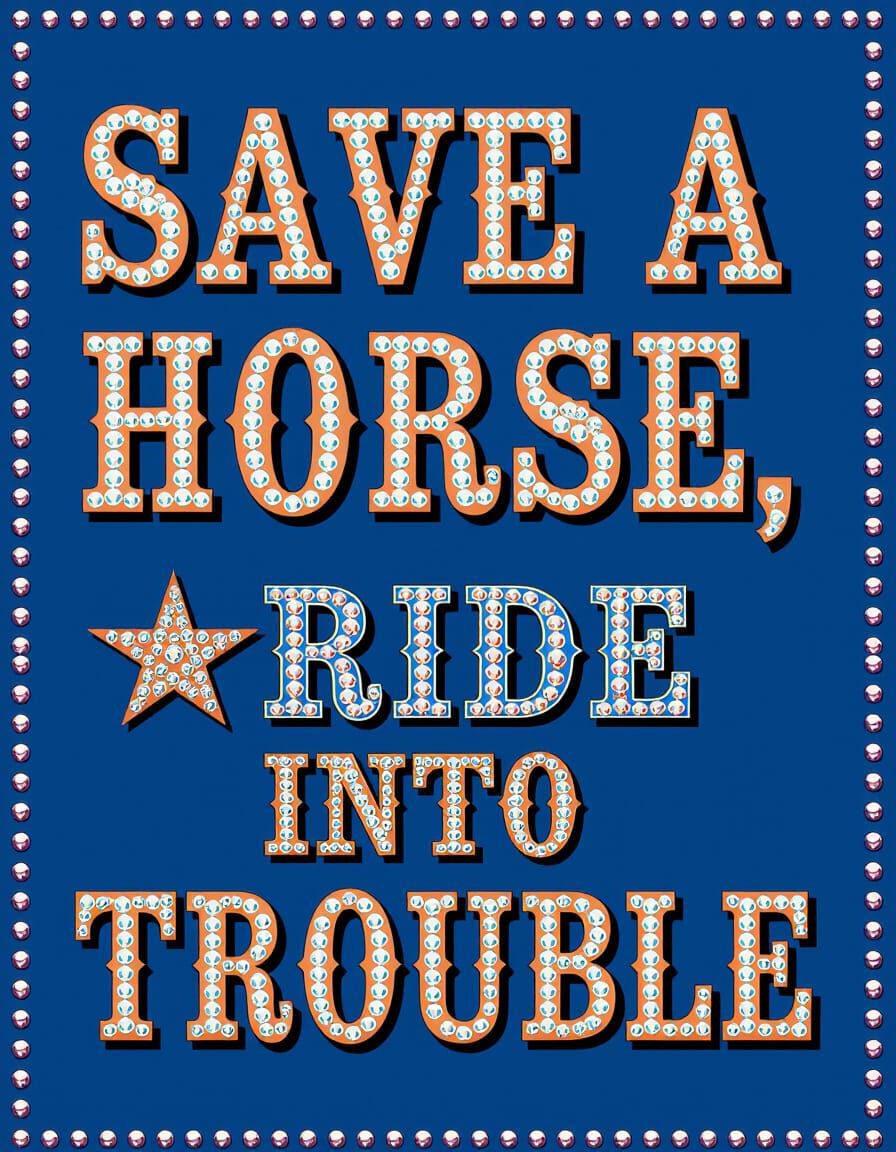 Cowgirl Sayings: Save a Horse Ride Into Trouble (Set of 5) JPEGs for Sublimation