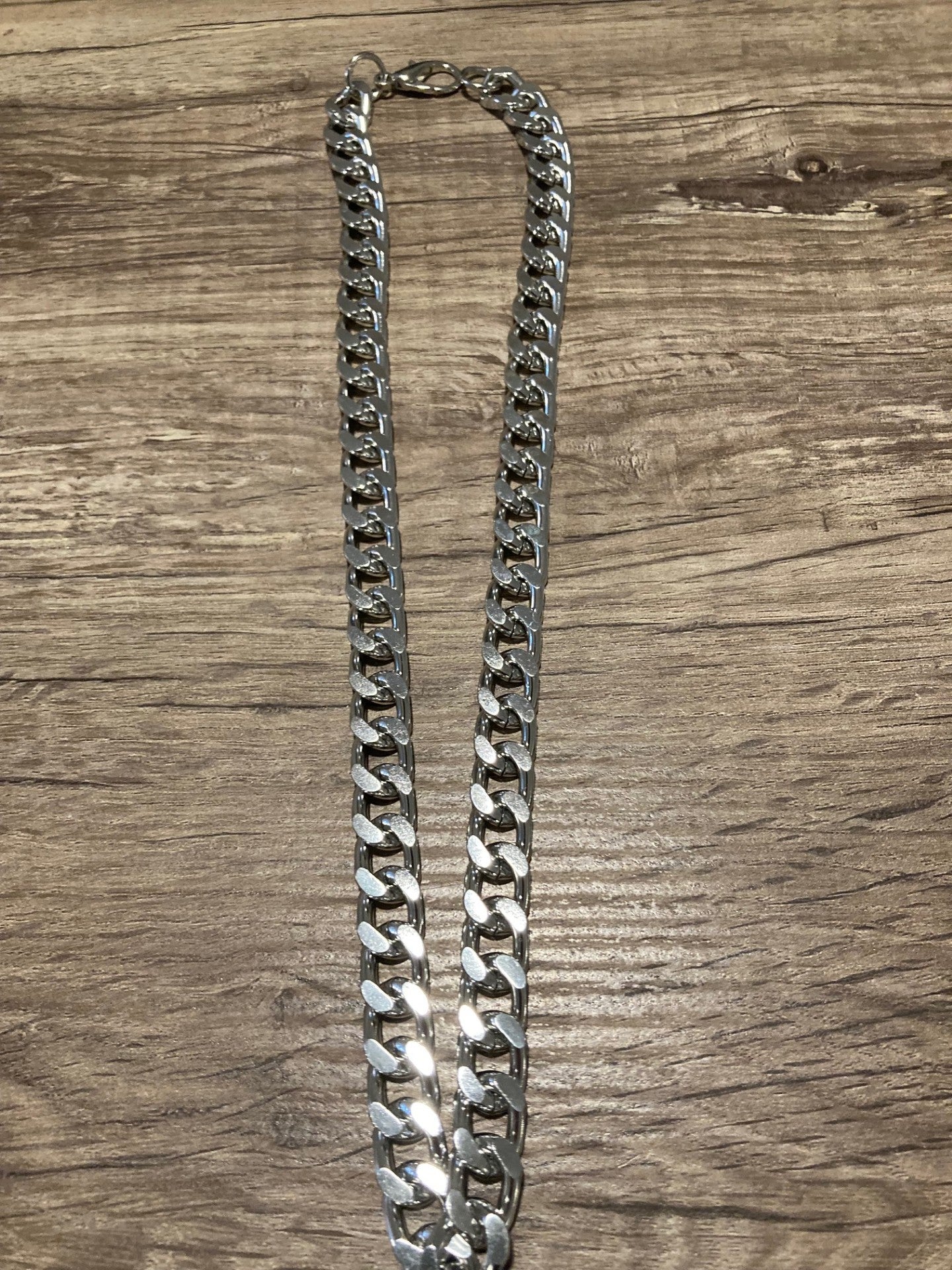 Turquoise Cross Necklace with Chunky Chain Style 2